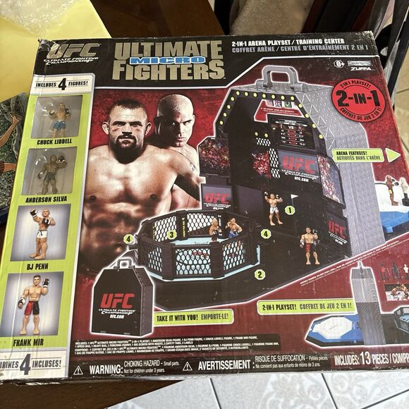 UFC Micro Fighters 2-in-1 Arena Training Center Playset Jakks  New - Picture 1 of 16